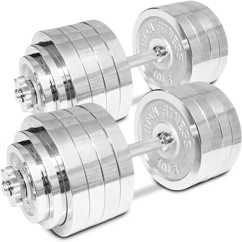 titan fitness chrome dumbbell